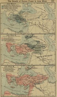 The growth of Roman political power in Asia Minor